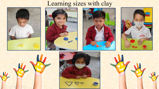 KG 1- Learning sizes with clay 